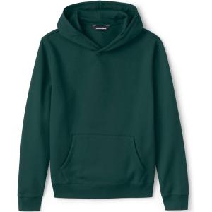Lands’ End School Uniform Adult Hooded Pullover Sweatshirt(Evergreen)