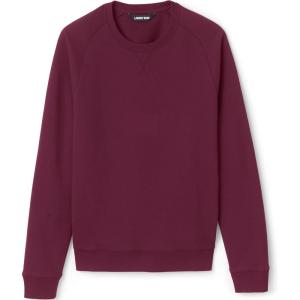 Lands’ End School Uniform Adult Long Sleeve Crewneck Sweatshirt(Burgundy)
