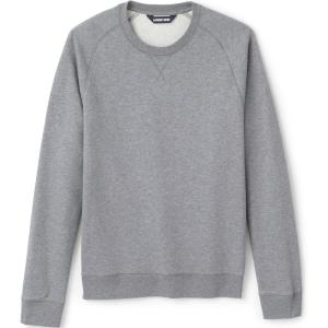 Lands’ End School Uniform Adult Long Sleeve Crewneck Sweatshirt(Pewter Heather)