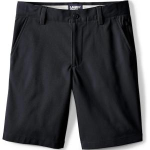 Lands’ End School Uniform Boys Active Chino Shorts(Black)
