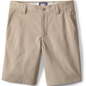 Lands’ End School Uniform Boys Active Chino Shorts(Khaki)