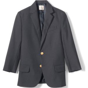 Lands’ End School Uniform Boys Hopsack Blazer(Slate Frost)