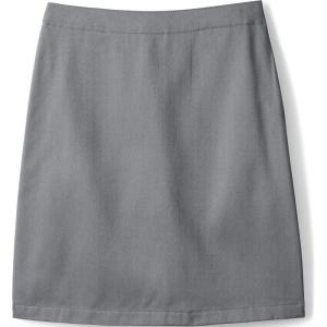 Lands’ End School Uniform Girls Blend Chino Skort Top of Knee(Arctic Gray)