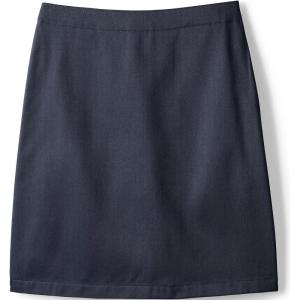 Lands’ End School Uniform Girls Blend Chino Skort Top of Knee(Classic Navy)