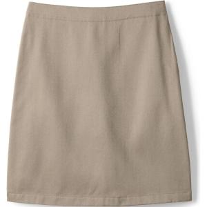 Lands’ End School Uniform Girls Blend Chino Skort Top of Knee(Khaki)