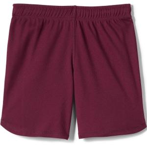 Lands’ End School Uniform Girls Mesh Gym Shorts(Burgundy)