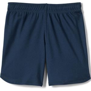 Lands’ End School Uniform Girls Mesh Gym Shorts(Classic Navy)