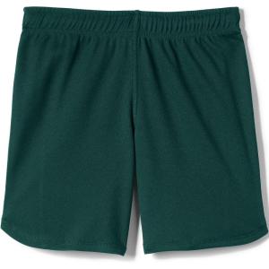 Lands’ End School Uniform Girls Mesh Gym Shorts(Evergreen)