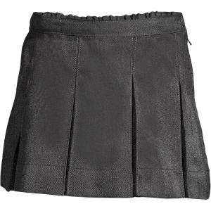 Lands’ End School Uniform Girls Solid Box Pleat Skirt Above Knee(Academic Gray)