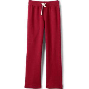 Lands’ End School Uniform Girls Sweatpants(Red)
