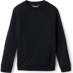 Lands’ End School Uniform Kids Crew Sweatshirt(Black)