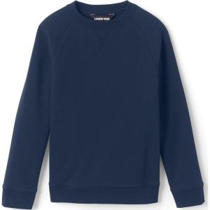 Lands’ End School Uniform Kids Crew Sweatshirt(Classic Navy)