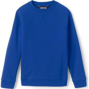 Lands’ End School Uniform Kids Crew Sweatshirt(Cobalt)