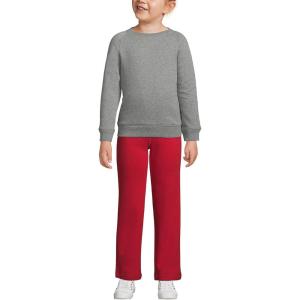Lands’ End School Uniform Kids Crew Sweatshirt(Pewter Heather)
