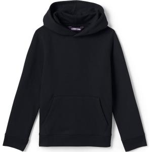 Lands’ End School Uniform Kids Hooded Pullover Sweatshirt(Black)