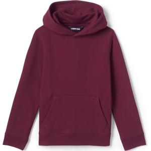 Lands’ End School Uniform Kids Hooded Pullover Sweatshirt(Burgundy)
