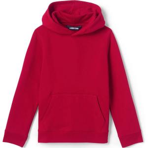 Lands’ End School Uniform Kids Hooded Pullover Sweatshirt(Red)