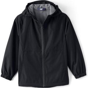 Lands’ End School Uniform Kids Rain Jacket(Black)