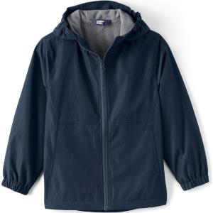 Lands’ End School Uniform Kids Rain Jacket(Classic Navy)