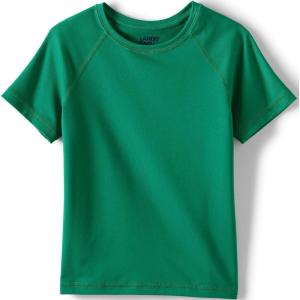 Lands’ End School Uniform Kids Short Sleeve Active Tee(Light Malachite)