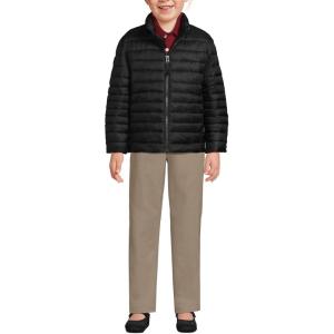 Lands’ End School Uniform Kids ThermoPlume Jacket(Black)