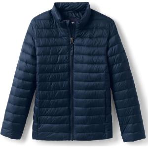 Lands’ End School Uniform Kids ThermoPlume Jacket(Classic Navy)