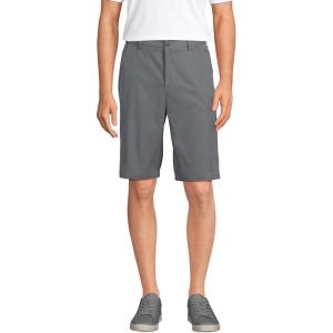 Lands’ End School Uniform Men’s Active Chino Shorts(Arctic Gray)