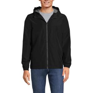 Lands’ End School Uniform Men’s Rain Jacket(Black)
