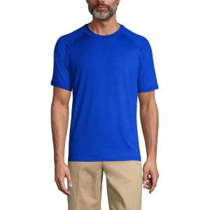 Lands’ End School Uniform Men’s Short Sleeve Active Tee(Cobalt)