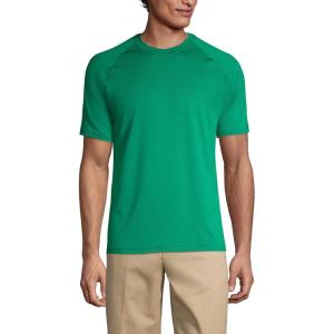 Lands’ End School Uniform Men’s Short Sleeve Active Tee(Light Malachite)