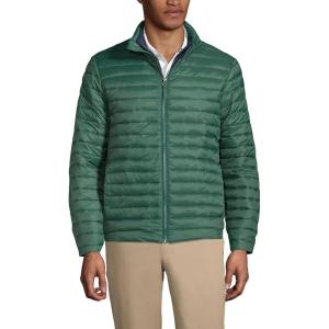 Lands’ End School Uniform Men’s ThermoPlume Jacket(Evergreen)