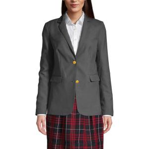 Lands’ End School Uniform Women’s Hopsack Blazer(Slate Frost)