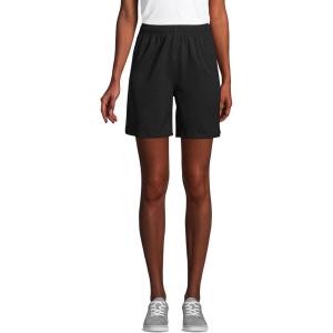 Lands’ End School Uniform Women’s Mesh Gym Shorts(Black)