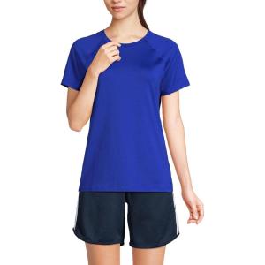 Lands’ End School Uniform Women’s Short Sleeve Active Tee(Cobalt)