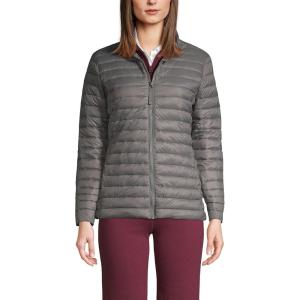 Lands’ End School Uniform Women’s’ ThermoPlume Jacket(Arctic Gray)