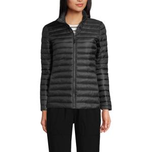 Lands’ End School Uniform Women’s’ ThermoPlume Jacket(Black)