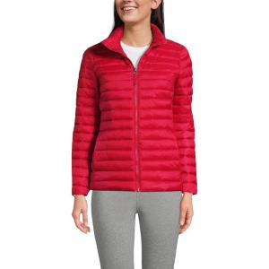 Lands’ End School Uniform Women’s’ ThermoPlume Jacket(Red)