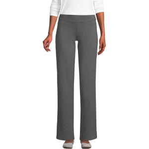 Lands’ End Starfish Mid Rise Straight Leg Pants(Charcoal Heather)