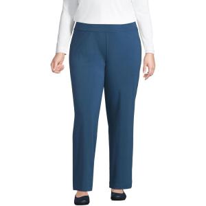 Lands’ End Starfish Mid Rise Straight Leg Pants(Evening Blue)