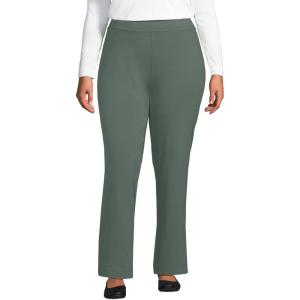 Lands’ End Starfish Mid Rise Straight Leg Pants(Spruce)
