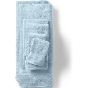 Lands’ End Supima Towel Deep Sea Navy 6 Piece Towel Set(Dusty Blue)