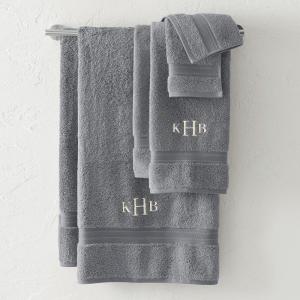 Lands’ End Supima Towel Deep Sea Navy 6 Piece Towel Set(Rich Steel)