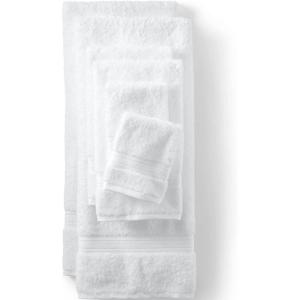 Lands’ End Supima Towel Deep Sea Navy 6 Piece Towel Set(White)