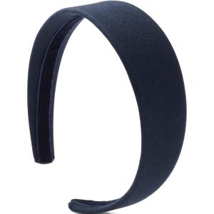 Lands’ End Uniform Girls Wide Headband Classic Navy One Size(Classic Navy)