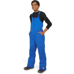 Lands’ End Unisex Kids Squall Waterproof Adjustable Insulated Iron Knee Snow Bib Overalls(Cobalt)