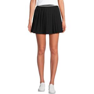Lands’ End Women’s Active Woven Pleated Skort(Black)