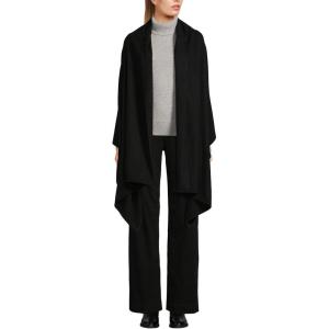 Lands’ End Women’s CashTouch Shawl Wrap(Black)