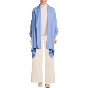 Lands’ End Women’s CashTouch Shawl Wrap(Clear Blue Sky)