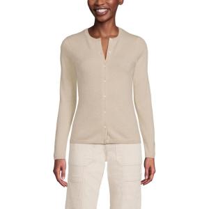 Lands’ End Women’s Cashmere Cardigan Sweater(Champagne)