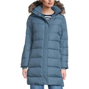 Lands’ End Women’s Down Winter Coat(Soft Peacock)